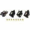 Scalextric Guide Blade - Black (4) + 8 Eyelets