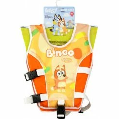 Discount 🔔 Bluey Swim Vest Child Small 15-25kg Bingo Orange 👏