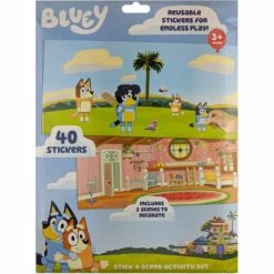 Discount 🤩 Bluey Stick A Scene Activity Set 👏