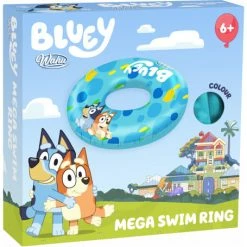 New 🌟 Wahu Bluey Mega Swim Ring 😉