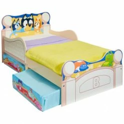 Best Sale 🧨 Bluey Toddler Bed With Underbed Storage 🌟