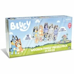 Budget 🤩 Bluey Wooden Family Puzzle Pack 👍
