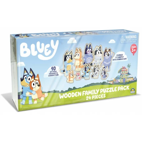 Budget 🤩 Bluey Wooden Family Puzzle Pack 👍 1 Budget 🤩 Bluey Wooden Family Puzzle Pack 👍