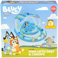 Best deal 🤩 Bluey Ring With Seat & Canopy 6-24Mths-15kg ✨